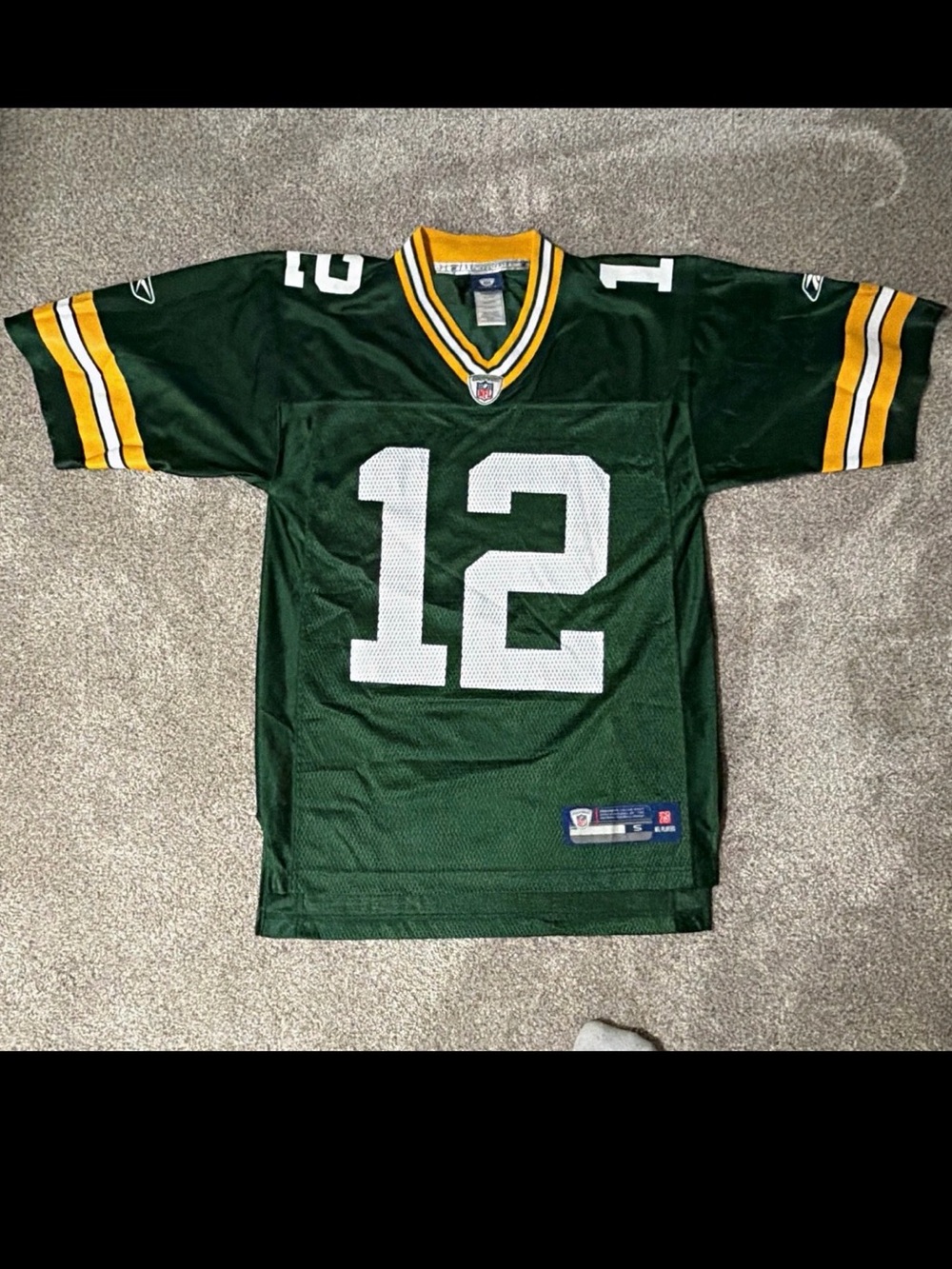 Reebok Green #12 NFL Green Bay Packers Football Jersey Aaron Rodger’s